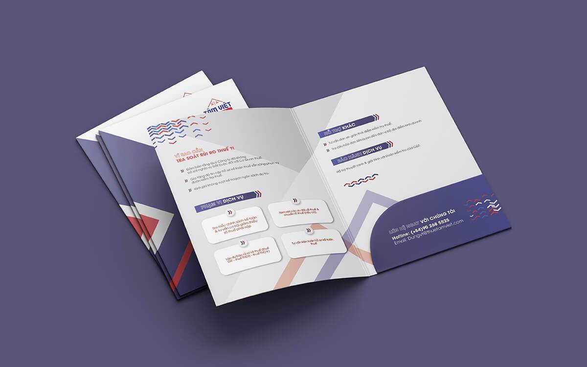 Thiết kế bộ nhận diện, định vị thương hiệu Thuế Tâm Việt