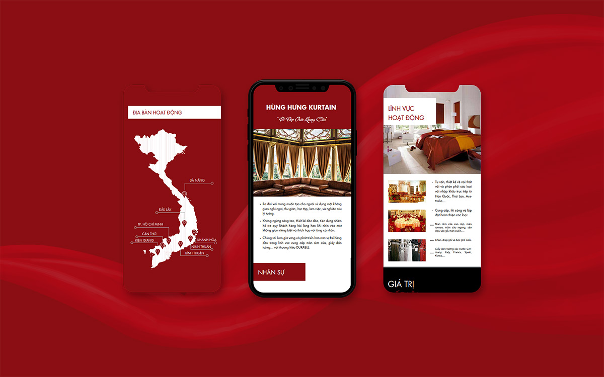 Thiết kế website trang trí nội thất Durable