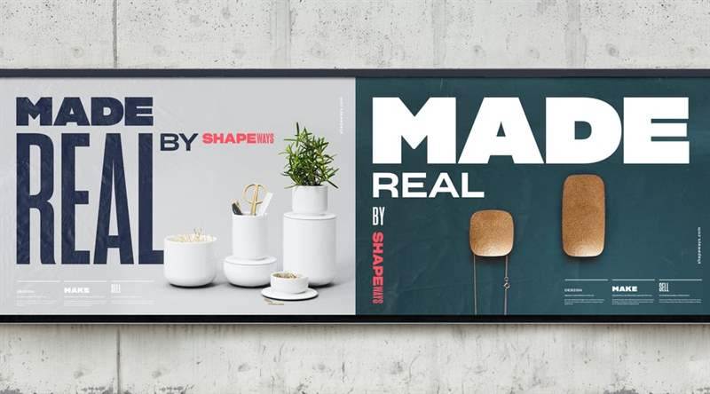 Nhận dạng thương hiệu Shapeways của Franklyn