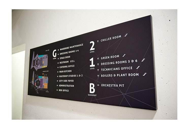 Bảng chỉ dẫn của Trung tâm giải trí Albany của Dessein