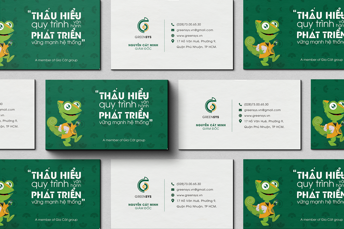 Thiết kế thương hiệu green sys - b2b