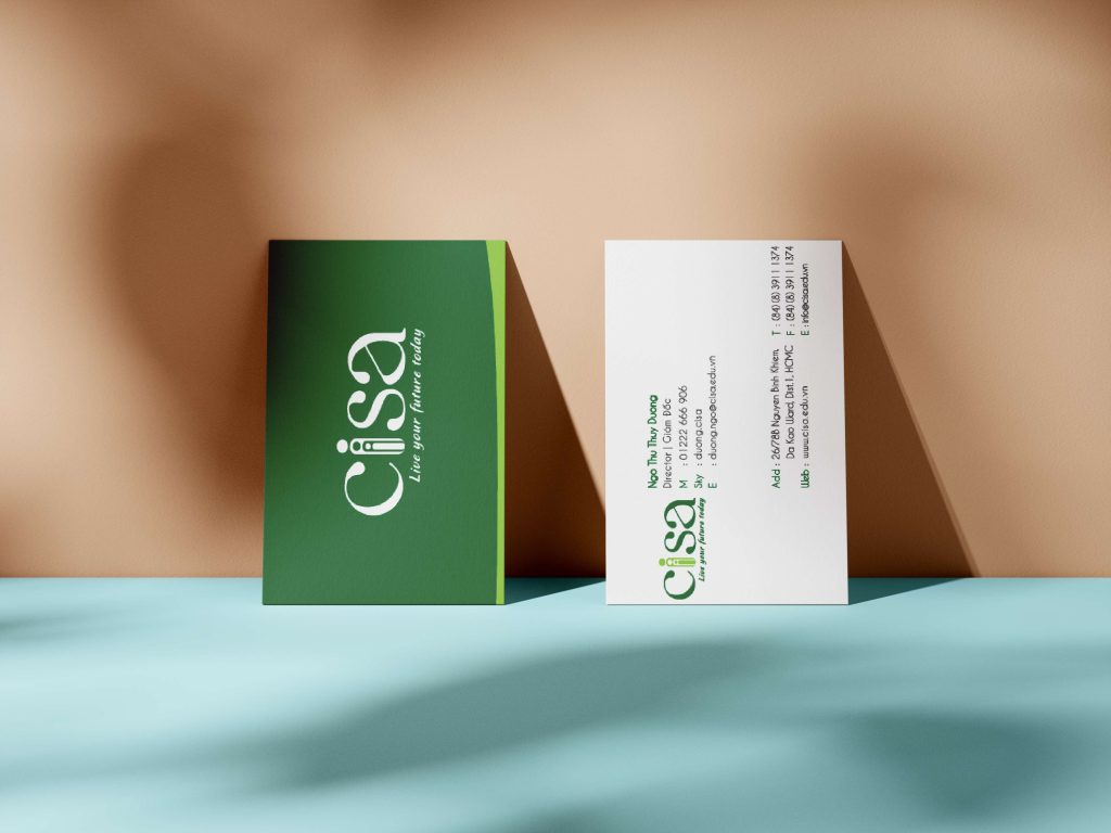 mockup thương hiệu cisa