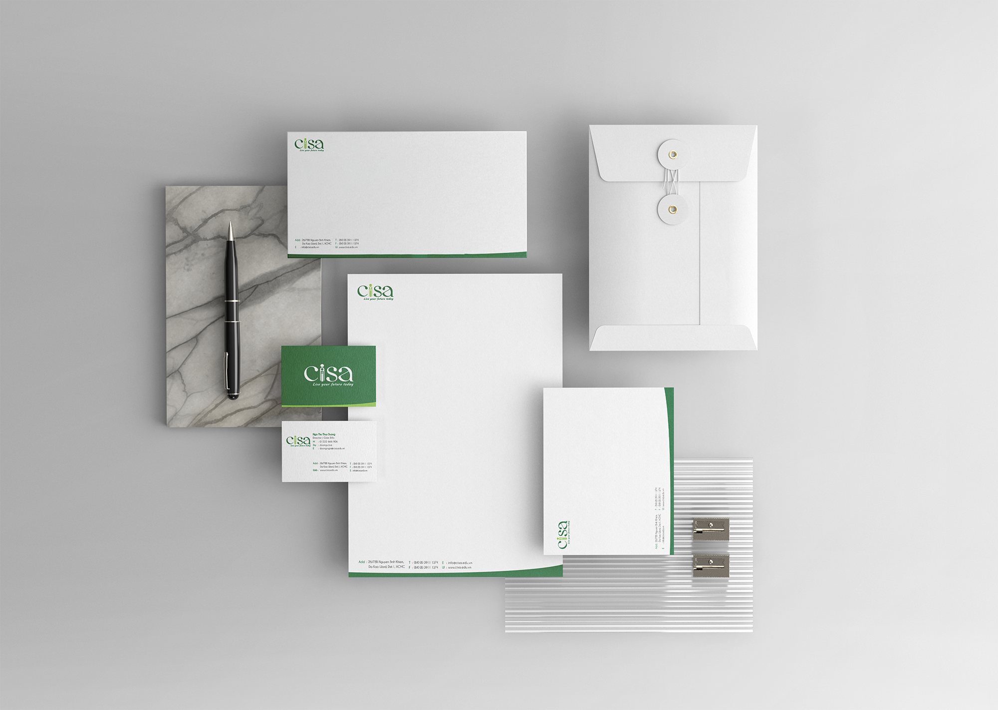 mockup thương hiệu cisaa - upsell