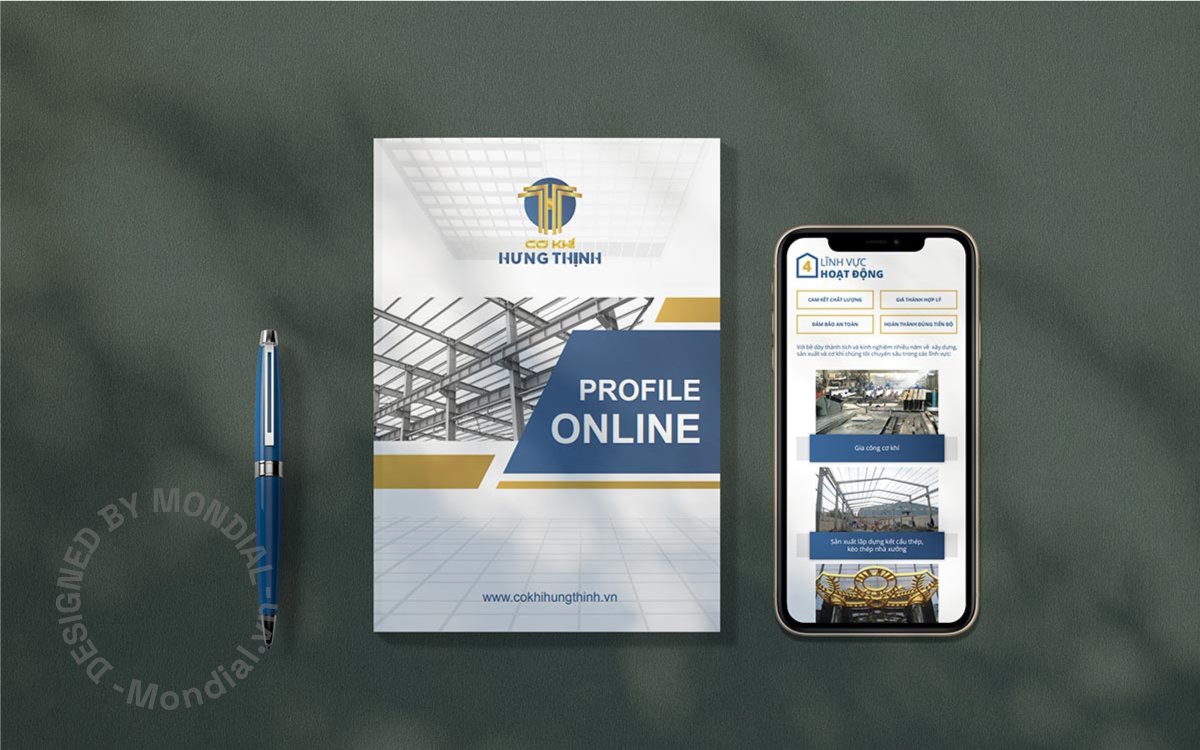 Dự án thiết kế profile công ty cơ khí Hưng Thịnh
