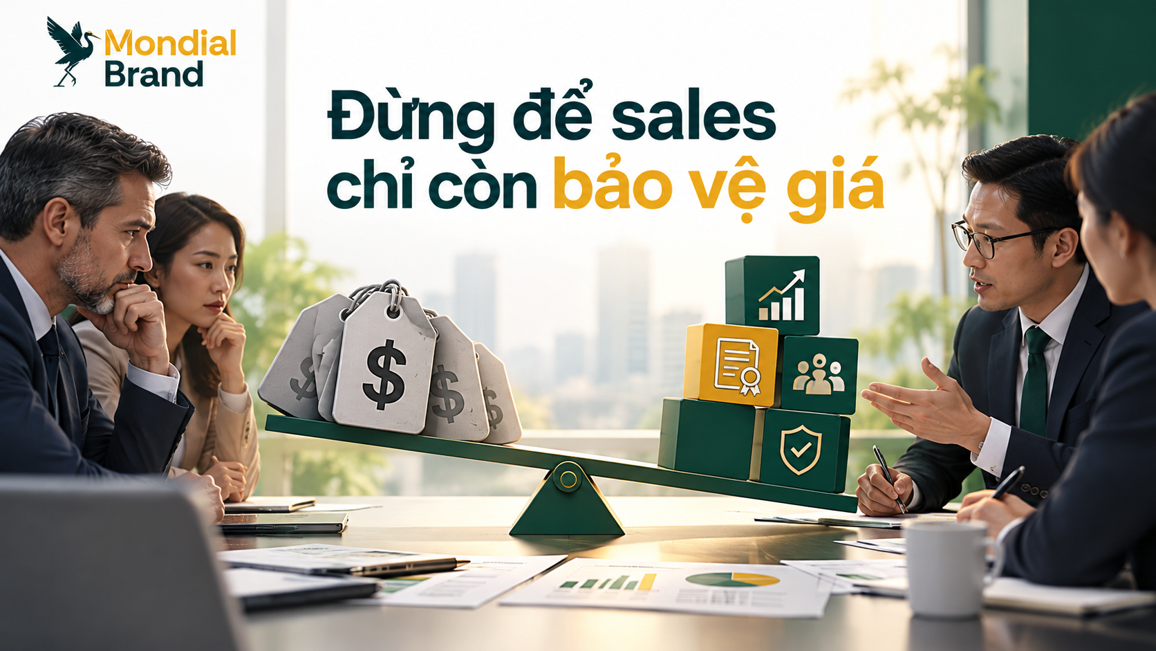 Sales B2B chịu áp lực bảo vệ giá khi buyer chưa nhìn thấy đủ giá trị khác biệt