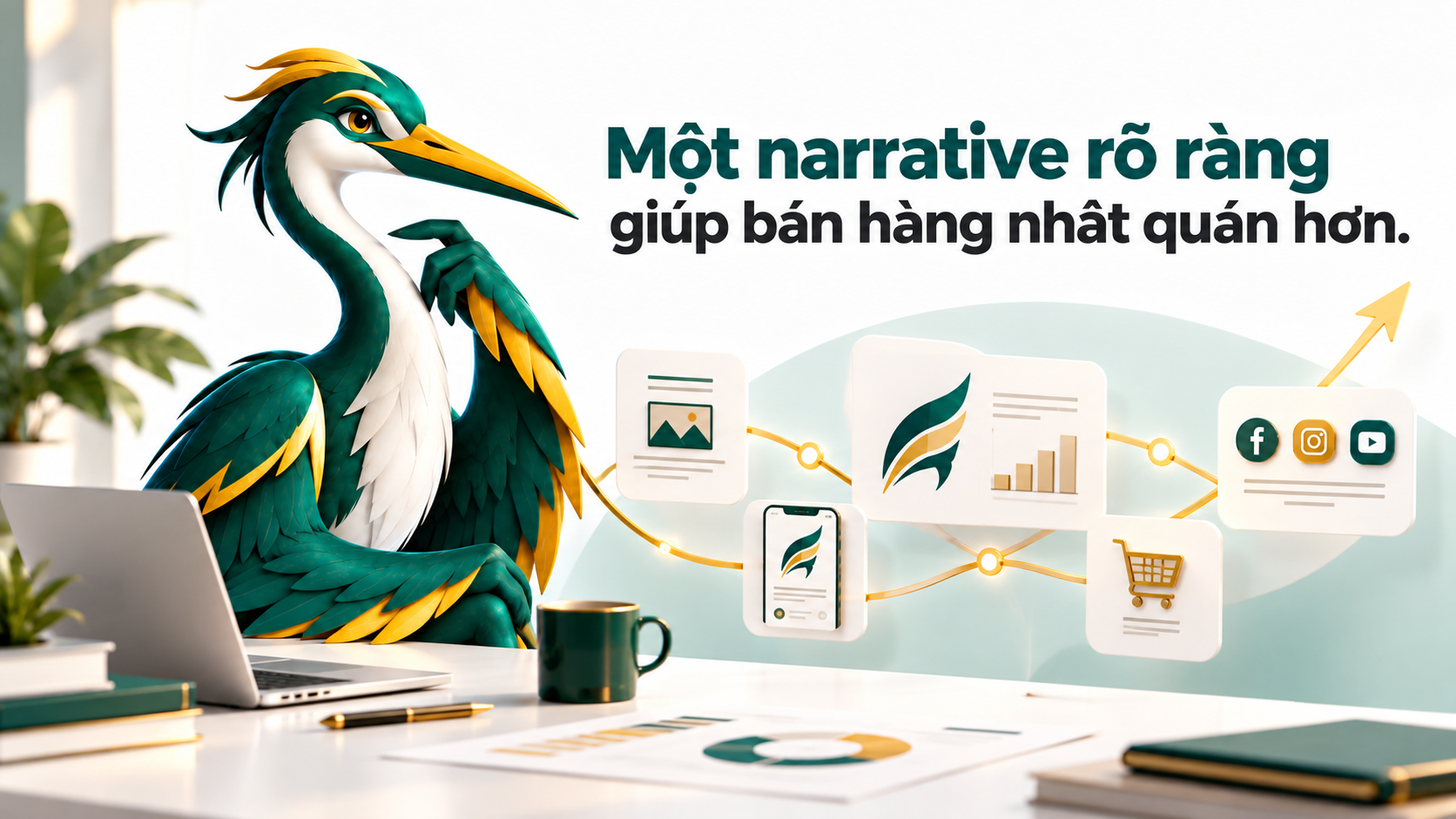 Một mạch nội dung rõ ràng giúp website hồ sơ năng lực và bộ thuyết trình bán hàng nhất quán